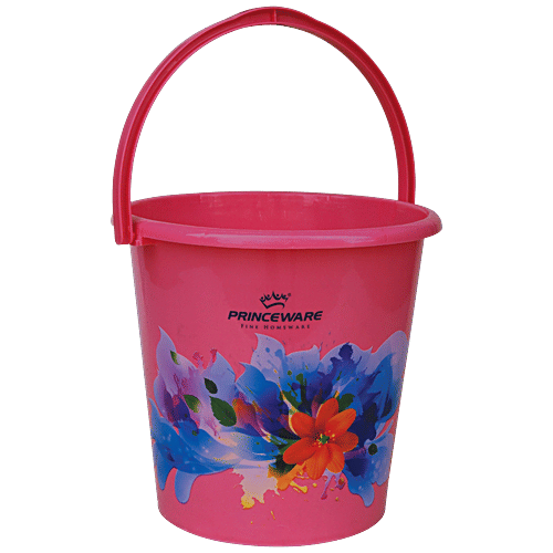 Buy Princeware Plastic Bucket Sturdy, For Bathing/Cleaning, Super