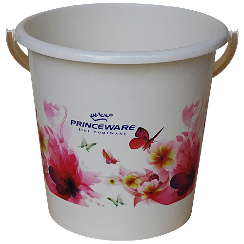 Buy Princeware Super Deluxe Plastic Bucket For Bathing/Cleaning, With