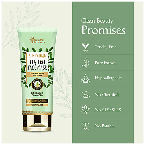 Oriental Botanics Australian Tea Tree Anti Acne Face Mask, 100 g