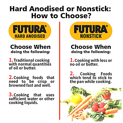 Hawkins Futura Hard Anodised Aluminium Non-Stick Flat Tawa - Induction Base, 30 cm, 4.88 mm, Stainless Steel Handle, INFT30, 1 pc PFOA Free