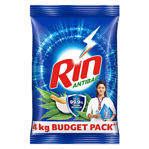 Rin Anti-Bacterial Detergent Powder, 4 kg  