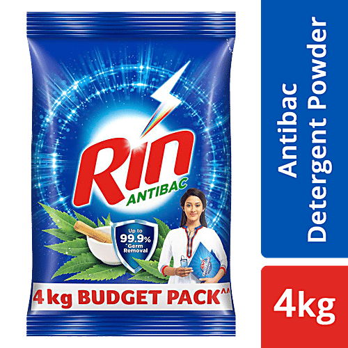 Rin Anti-Bacterial Detergent Powder, 4 kg  