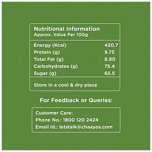 Chaayos Instant Tea Premix - Masala, Regular Sugar, 330 g (15 Sachet x 22 g each) 