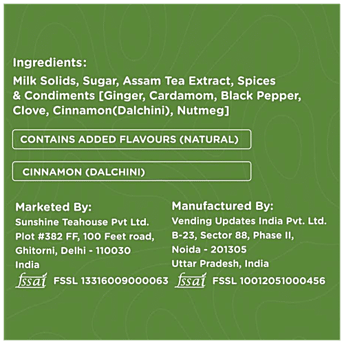Chaayos Instant Tea Premix - Masala, Regular Sugar, 330 g (15 Sachet x 22 g each) 
