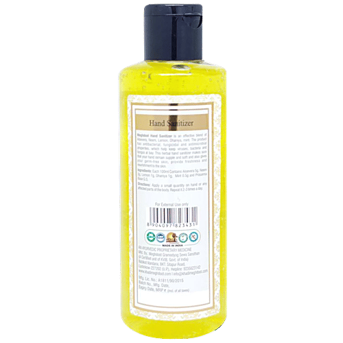 Meghdoot Hand Sanitizer With Neem, Aloevera & Lemon, 210 ml  