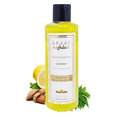 Meghdoot Hand Sanitizer With Neem, Aloevera & Lemon, 210 ml  