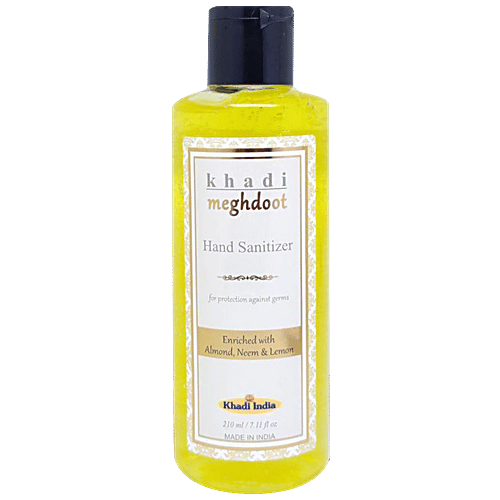 Meghdoot Hand Sanitizer With Neem, Aloevera & Lemon, 210 ml  