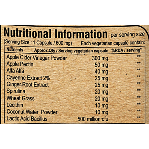 Buy Pure Nutrition Apple Cider Vinegar Plus Capsules Prebiotic Apple