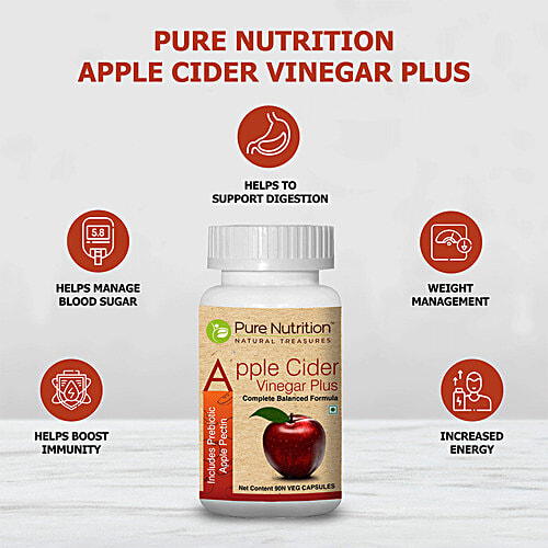 Buy Pure Nutrition Apple Cider Vinegar Plus Capsules Prebiotic Apple