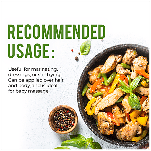 Pure Nutrition  Pure Nutrition Raw Cold Pressed Virgin Olive Oil, Moisturizer for Skin & Hair, Ideal for Dressing & Garnishing  (Glass Bottle), 500 ml Glass Bottle Richness of Antioxidants