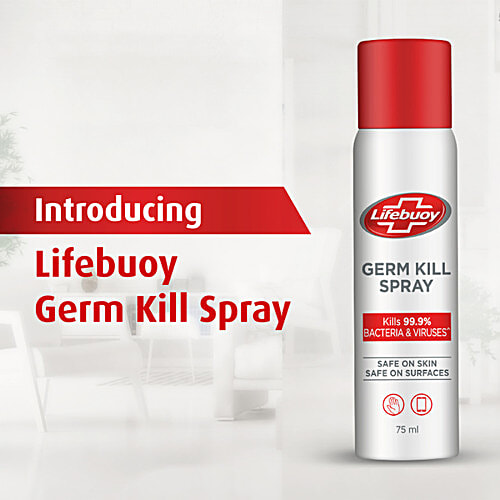 Buy Lifebuoy Antibacterial Germ Kill Spray Safe On Skin, Safe On Surfaces, No Gas Online at