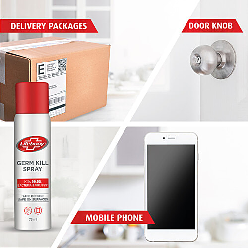 Buy Lifebuoy Antibacterial Germ Kill Spray Safe On Skin, Safe On Surfaces, No Gas Online at