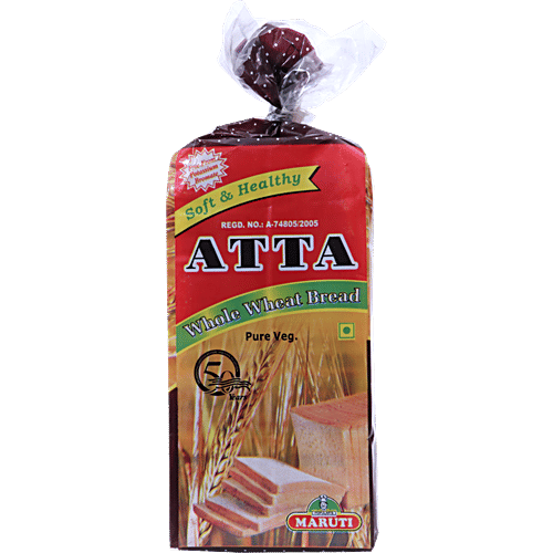Popular Atta Bread, 400 g Zero Cholesterol