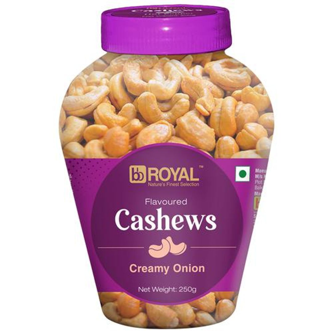 BB Royal Flavoured Cashew/Godambis - Creamy Onion, 250 g 