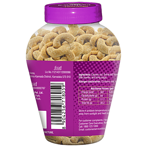 bb Royal Flavoured Cashew/Kajus - Yummy Honey, 250 g  