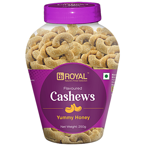 bb Royal Flavoured Cashew/Kajus - Yummy Honey, 250 g  