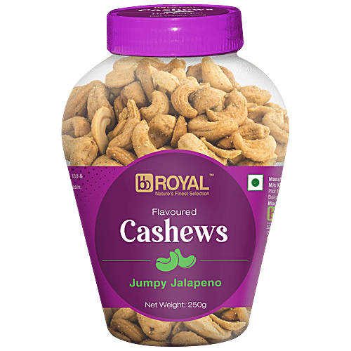 bb Royal Flavoured Cashew/Kajus - Jumpy Jalapeno, 250 g  
