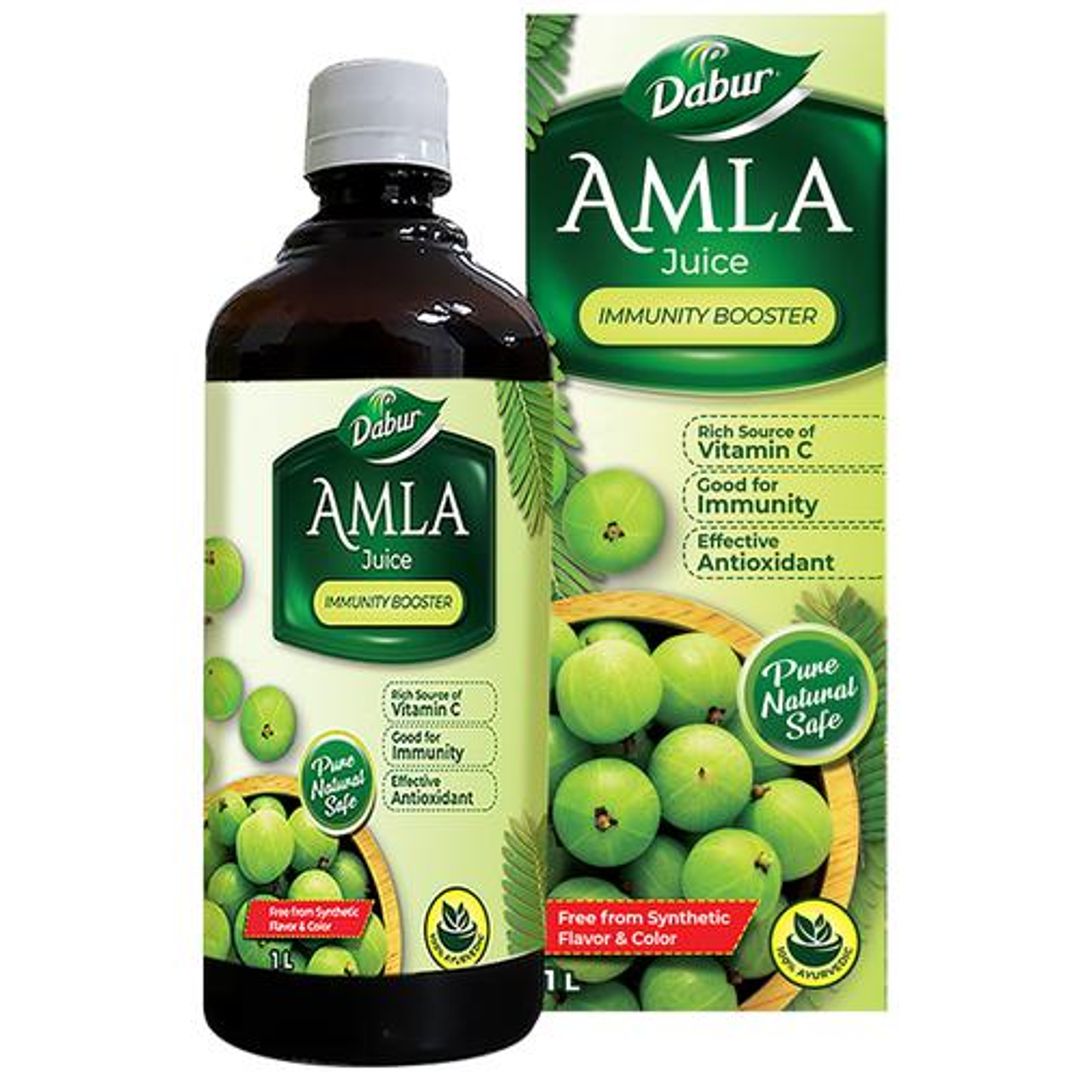 Dabur Amla Juice -Rich source of Vitamin C, Helps in skin and hair health, 1 L 
