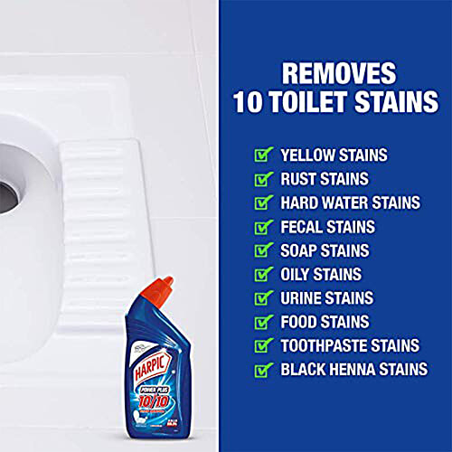 Harpic Power Plus Toilet Cleaner - Original, 900 ml  Kills 99.9% of Germs