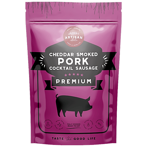Artisan Deli Cheddar Smoked Pork Cocktail Sausages, 200 g  