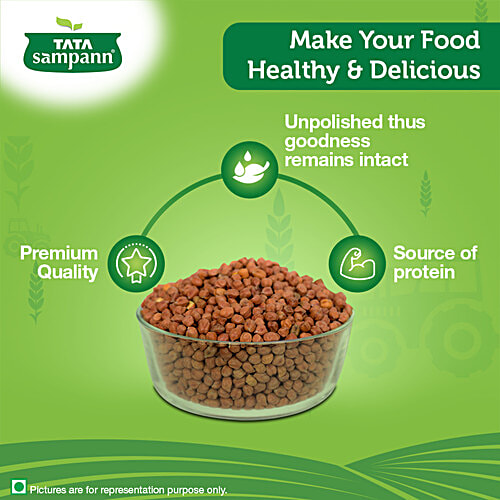 Tata Sampann Kala Chana - Unpolished, 1 kg Pouch Source of Protein