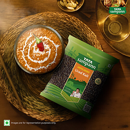 Tata Sampann Unpolished Urad Kali, 500 g  