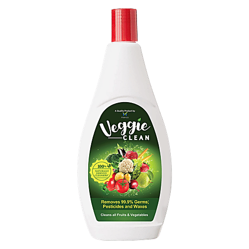 Veggie Clean Fruits & Vegetables Washing Liquid - Removes 99.9% Germs, Pesticides & Waxes, 200 ml  Removes 99.9% Germs, Pesticides & Waxes