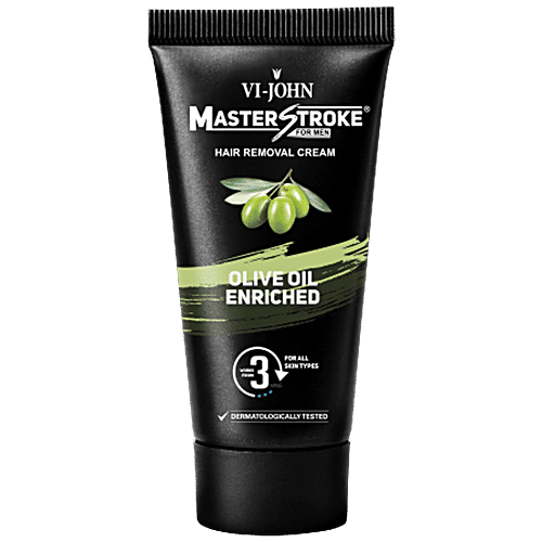 VI-JOHN  Master Stroke Men's Hair Removal Cream Olive, 60 g  