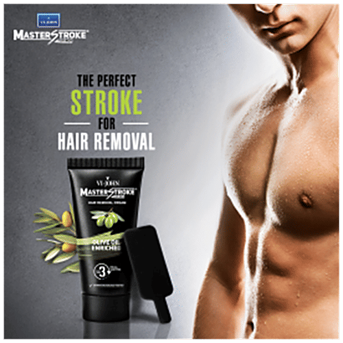 VI-JOHN  Master Stroke Men's Hair Removal Cream Olive, 60 g  