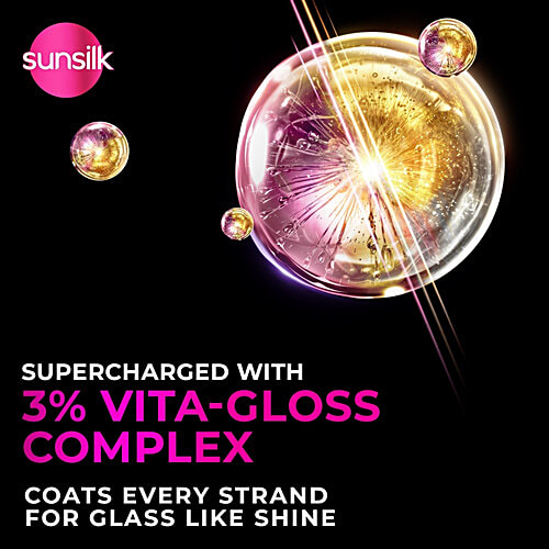 Sunsilk Sunsilk radiant-black-shine-shampoo 1 L, 1 L  Vita-Complex 3%, Vitamin C, Ceramides, Pearl Protein