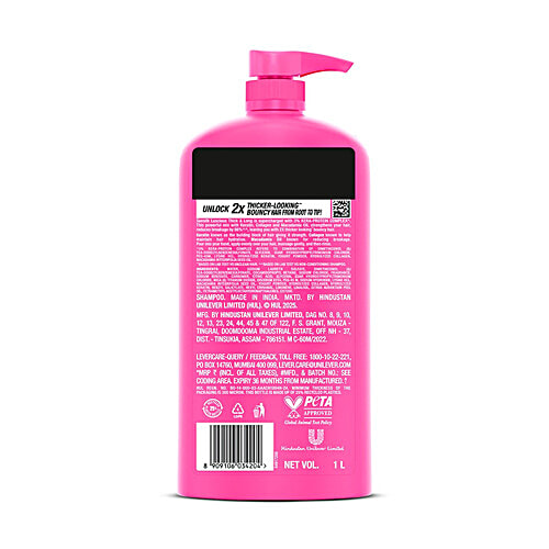 Sunsilk Luscious Thick & Long Shampoo, 1000 ml  Bouncy & Thick Hair