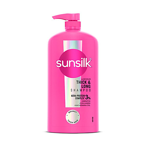 Sunsilk Luscious Thick & Long Shampoo, 1000 ml  Bouncy & Thick Hair