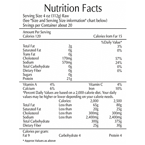 Ocean Small Prawns - Peeled & Cleaned, 500 g  