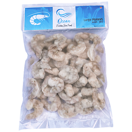 Ocean Large Prawns - Peeled & Cleaned, 500 g  