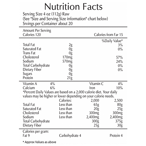 Ocean Medium Prawns - Peeled & Cleaned, 1 Kg  