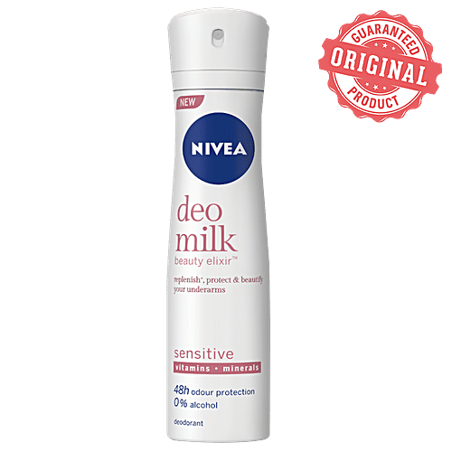 Nivea Deo Milk Elixir Women Deodorant Roll On - Sensitive Skin, 150 ml  