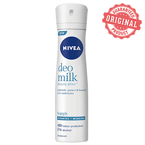 Nivea Deo Milk Elixir Women Deodorant Roll On - Fresh, 150 ml  