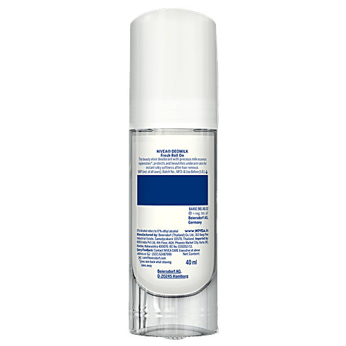 Nivea Deo Milk Elixir Women Deodorant Roll On - Fresh, 40 ml  48h Odour Protection, 0% Alcohol