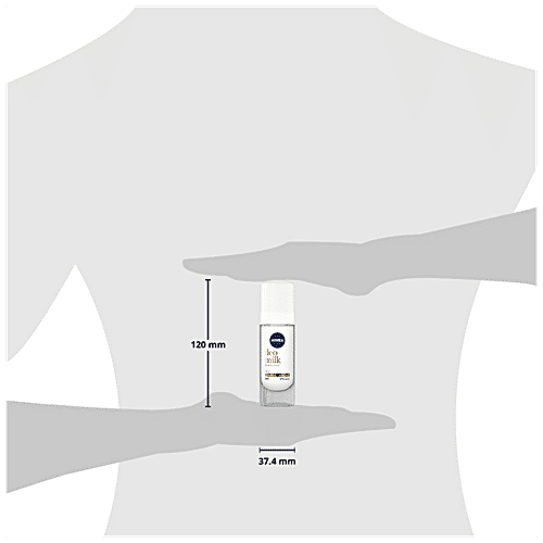 Nivea Deo Milk Elixir Women Deodorant Roll On - Dry Skin, 40 ml 48h Odour Protection, 0% Alcohol