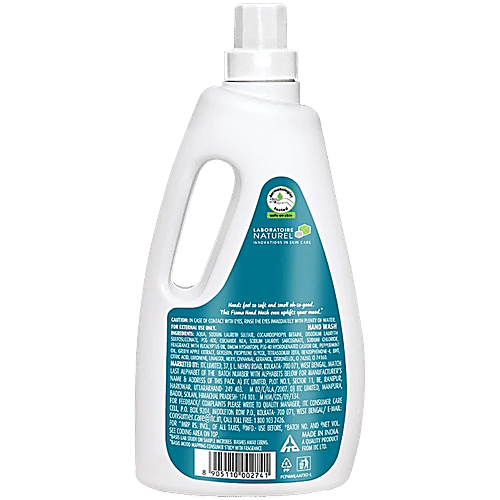 Fiama Fresh Hand Wash - Peppermint & Green Apple, 1 L Bottle 99.9% Germ Protection