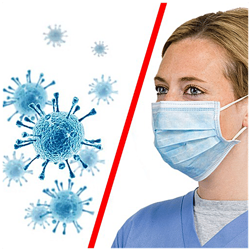 Style Homez Surgical Face Mask 3-Layer - Disposable, Anti-Dust & Anti-Pollution, With Earloop, 17.5 x 9.5 cm (Pack of 10) Disposable