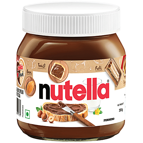 Nutella Hazelnut Spread With Cocoa, 350 g Glass Jar