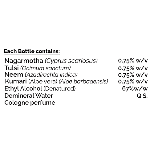 Dr. Vaidyas Herbo Cleanse Plus Herbal Hand Sanitizer - Alcohol Based, Protects from Germs & Bacteria, 200 ml (Pack of 2) 