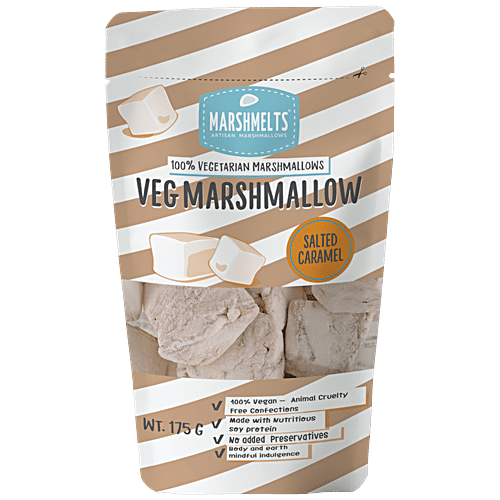 Marshmelts Veg Marshmallow - Salted Caramel, 175 g  