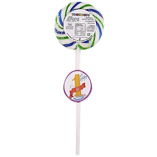 Toonpops Candy Swirl Lollipop 2.5" - Happy Birthday, 25 g (Pack of 60) 