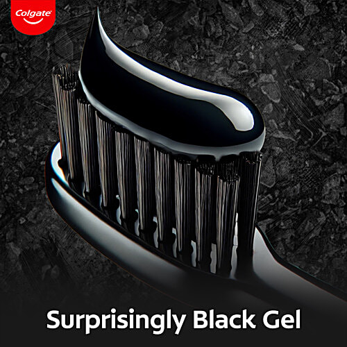 Colgate Charcoal Clean Black Gel Toothpaste, Deep Clean With Bamboo Charcoal & Wintergreen Mint, 120 g (Pack of 4) 