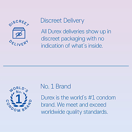 Durex Invisible Super Ultra Thin Condoms - For Men, 10 pcs  