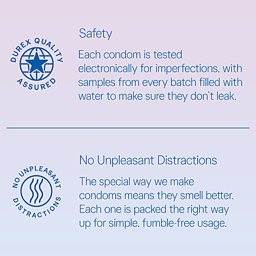 Durex Invisible Super Ultra Thin Condoms - For Men, 10 pcs  