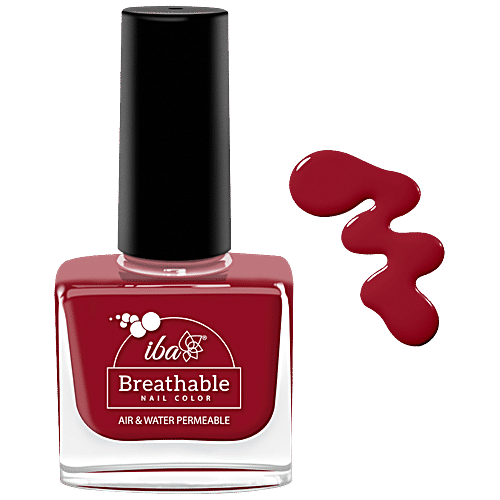 Iba Breathable Nail Colour, 9 ml B08 Very Berry Air & Water Permeable