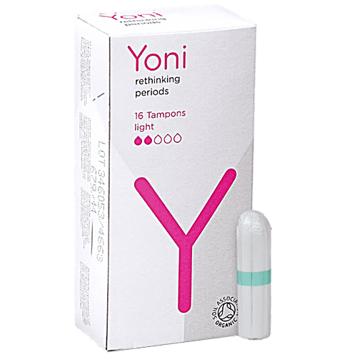 Buy Yoni Organic Cotton Tampons Light Online at Best Price of Rs 363